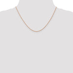 14k Rose Gold .8mm Baby Rope Chain
