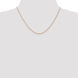 14k Rose Gold .8mm Baby Rope Chain