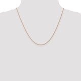14k Rose Gold .8mm Baby Rope Chain
