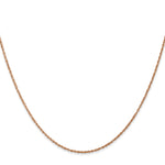 14k Rose Gold .8mm Baby Rope Chain