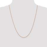 14k Rose Gold .8mm Baby Rope Chain
