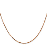 14k Rose Gold 1.3mm Box Chain