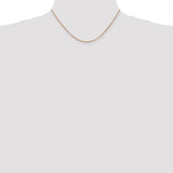 14k Rose Gold 1.3mm Box Chain
