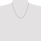 14k Rose Gold 1.3mm Box Chain