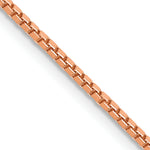 14k Rose Gold 1.3mm Box Chain