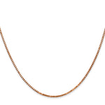 14k Rose Gold 1.3mm Box Chain