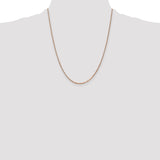 14k Rose Gold 1.3mm Box Chain