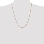 14k Rose Gold 1.3mm Box Chain