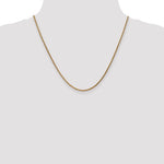 14k Rose Gold 2.1mm D/C Spiga Chain