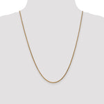 14k Rose Gold 2.1mm D/C Spiga Chain