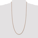 14k Rose Gold 2.1mm D/C Spiga Chain