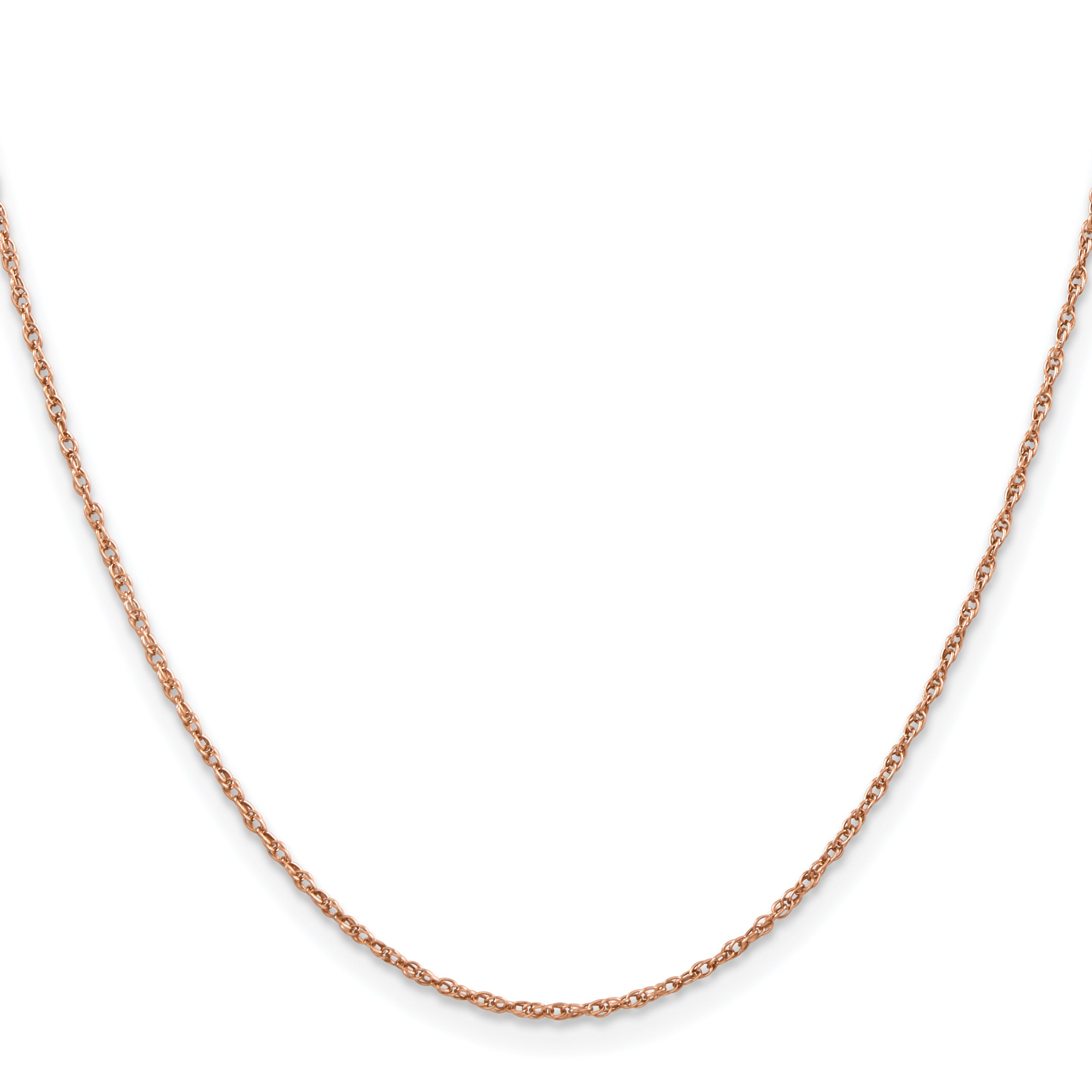 14k Rose Gold 1.15mm Baby Rope Chain