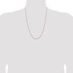 14k Rose Gold 1.15mm Baby Rope Chain