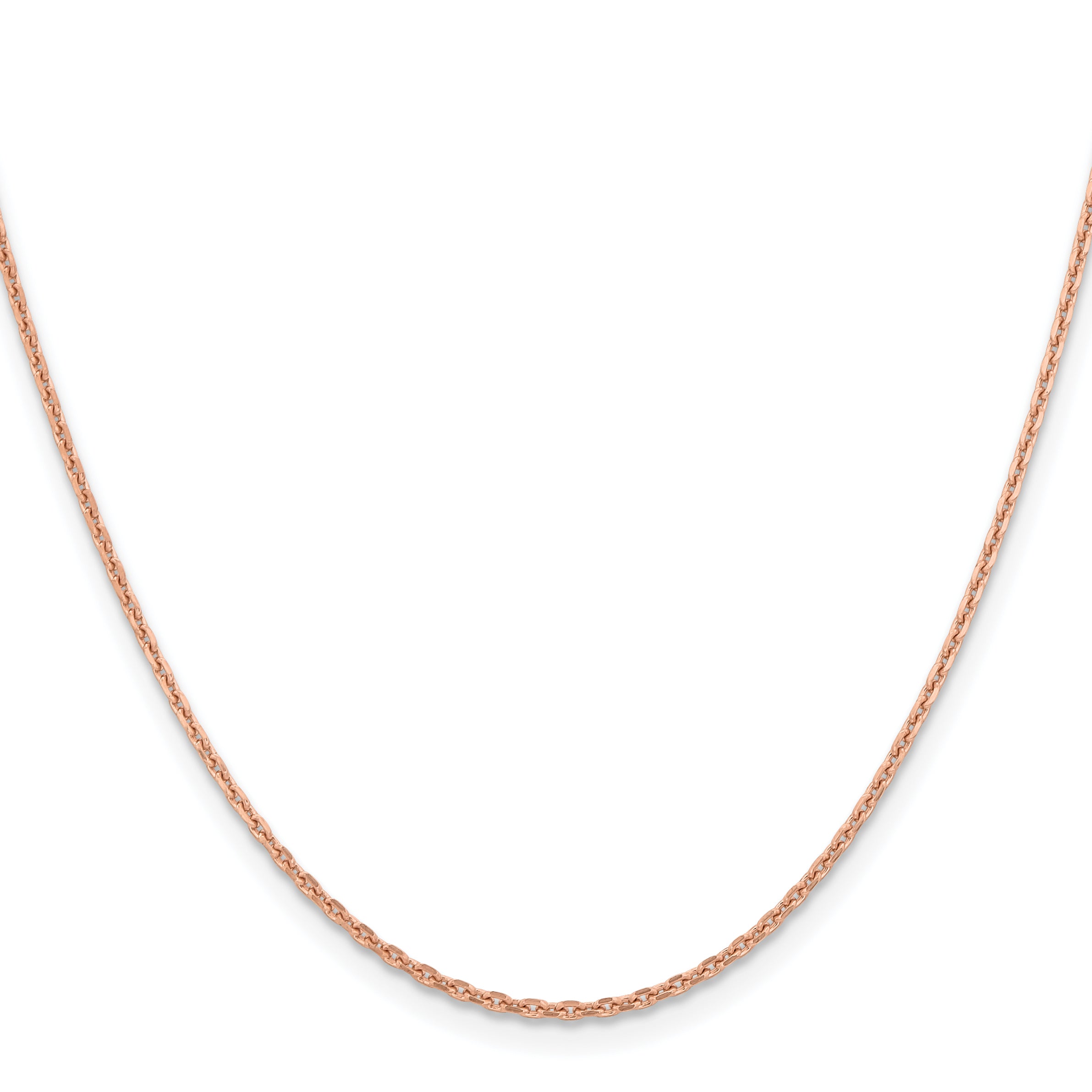 14k Rose Gold 1.8m D/C Cable Chain
