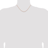 14k Rose Gold 1.8m D/C Cable Chain