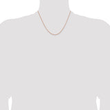 14k Rose Gold 1.8m D/C Cable Chain