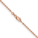 14k Rose Gold 1.8m D/C Cable Chain