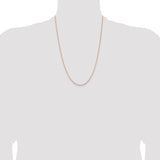 14k Rose Gold 1.8m D/C Cable Chain