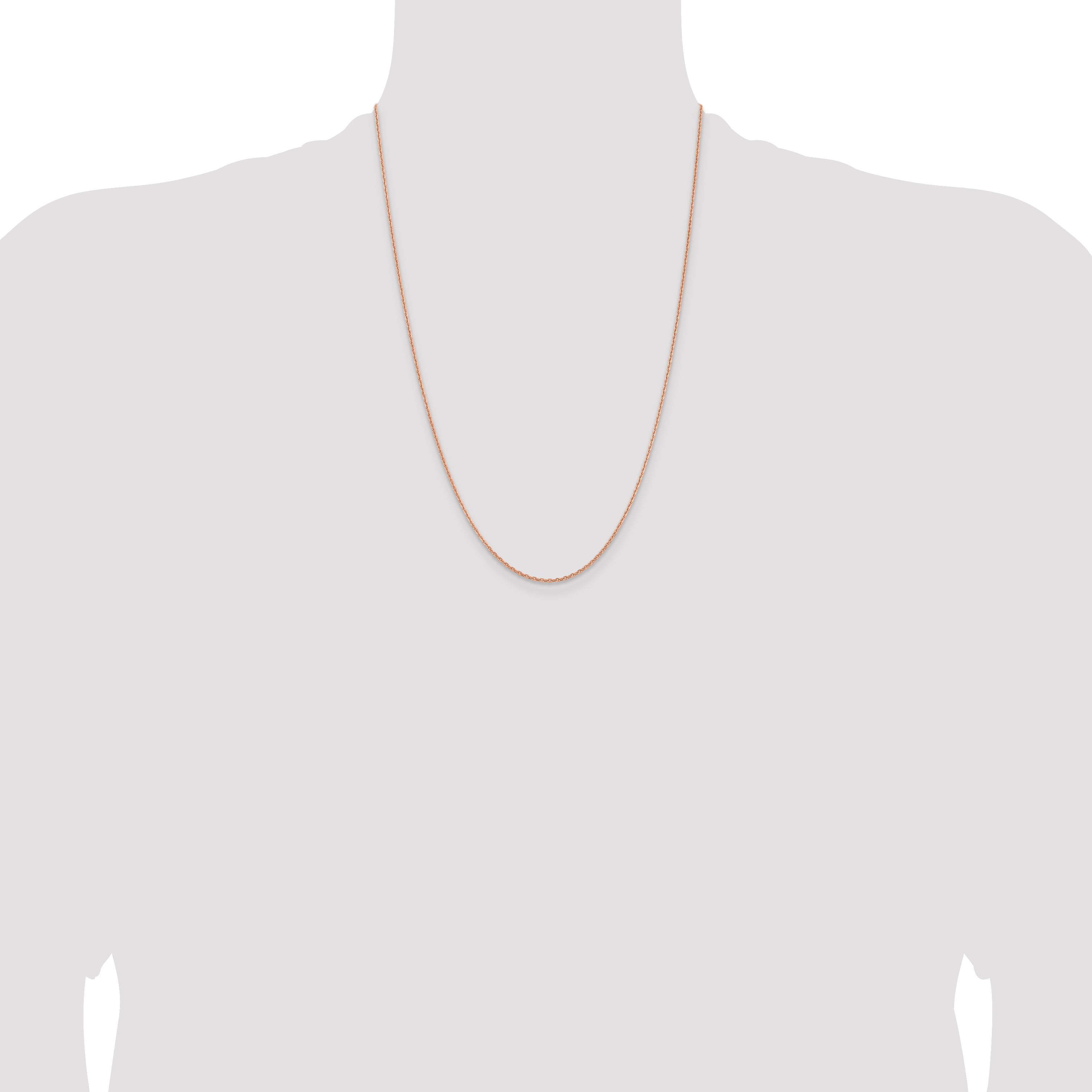 14k Rose Gold 1.8m D/C Cable Chain