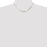14k Rose Gold 1.05mm D/C Spiga Chain