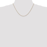 14k Rose Gold 1.05mm D/C Spiga Chain