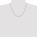 14k Rose Gold 1.05mm D/C Spiga Chain