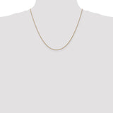 14k Rose Gold 1.05mm D/C Spiga Chain