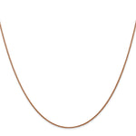 14k Rose Gold 1.05mm D/C Spiga Chain
