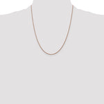 14k Rose Gold 1.05mm D/C Spiga Chain