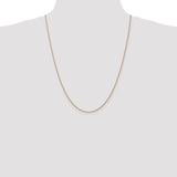 14k Rose Gold 1.05mm D/C Spiga Chain