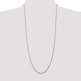 14k Rose Gold 1.05mm D/C Spiga Chain