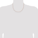 14k Rose Gold 1.05mm Solid Polished Spiga Chain
