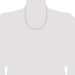 14k Rose Gold 1.05mm Solid Polished Spiga Chain