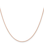 14k Rose Gold 1.05mm Solid Polished Spiga Chain