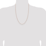 14k Rose Gold 1.05mm Solid Polished Spiga Chain