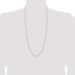 14k Rose Gold 1.05mm Solid Polished Spiga Chain