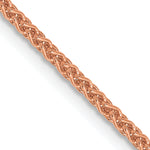 14k Rose Gold 1.7mm Solid Polished Spiga Chain