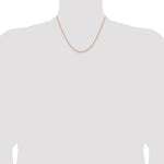 14k Rose Gold 1.7mm Solid Polished Spiga Chain