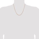 14k Rose Gold 1.7mm Solid Polished Spiga Chain