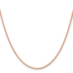 14k Rose Gold 1.7mm Solid Polished Spiga Chain