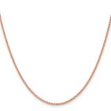14k Rose Gold 1.7mm Solid Polished Spiga Chain
