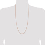 14k Rose Gold 1.7mm Solid Polished Spiga Chain