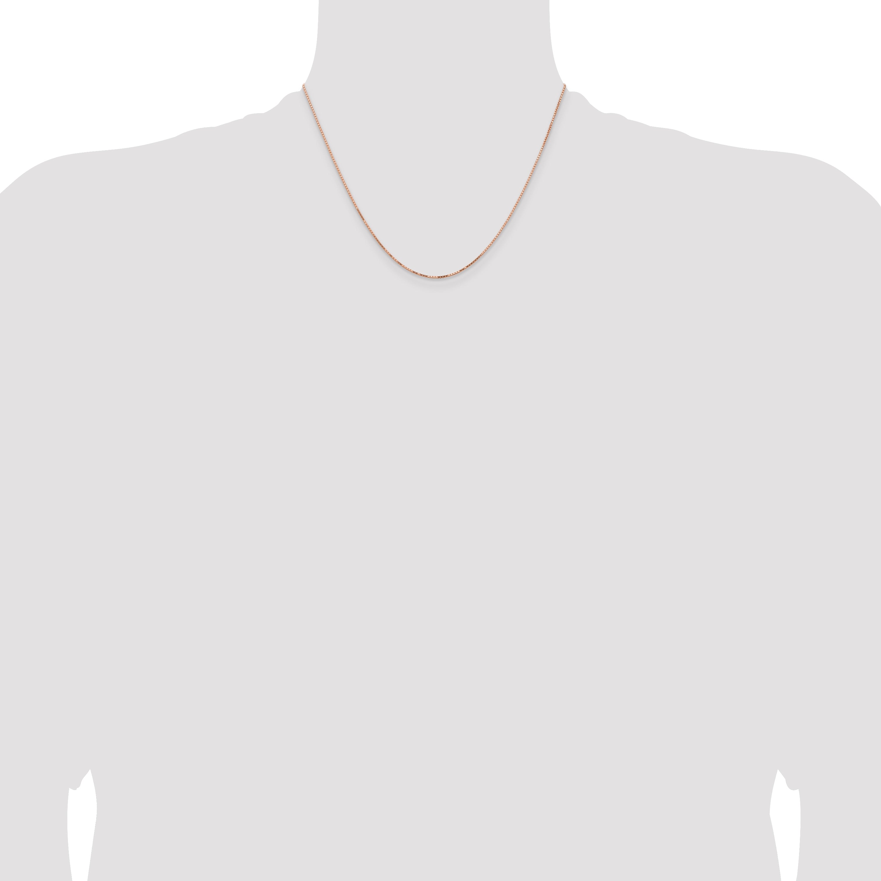 14k Rose Gold .95mm Box Chain