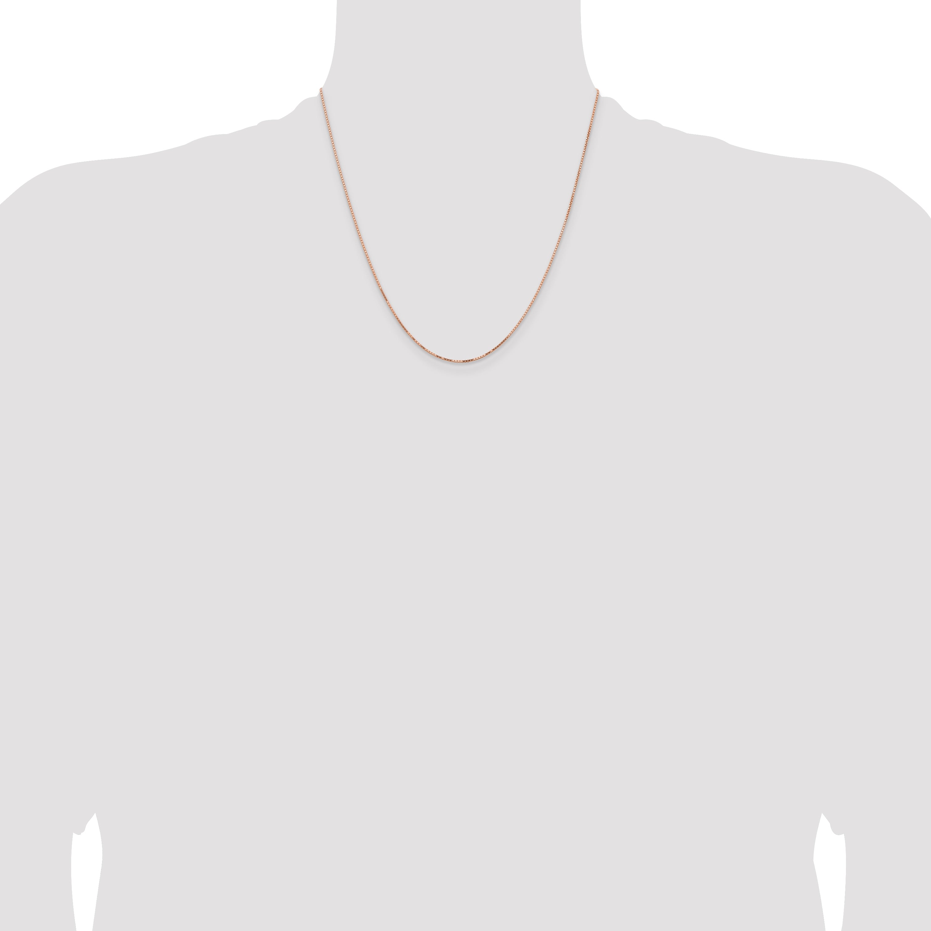 14k Rose Gold .95mm Box Chain