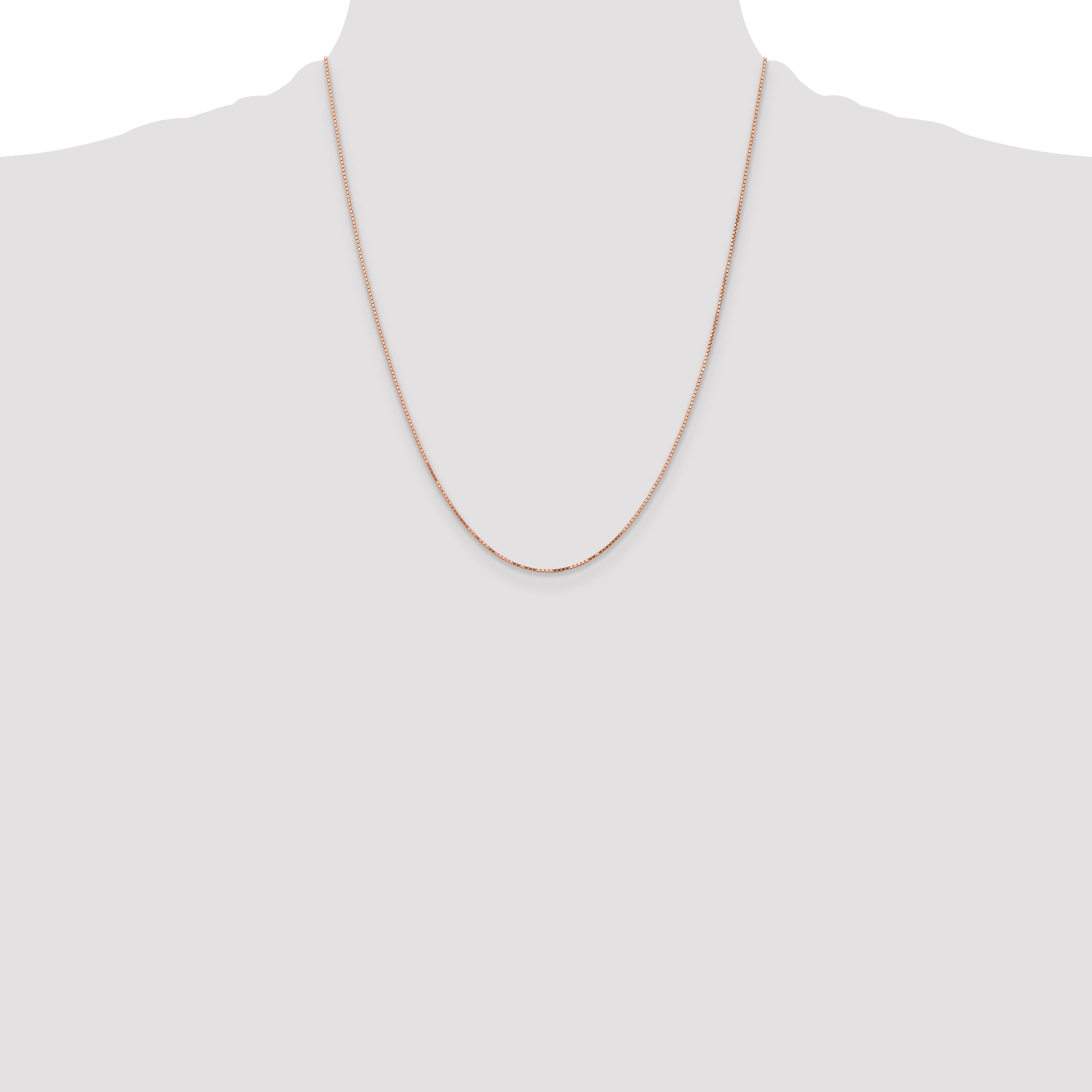 14k Rose Gold .95mm Box Chain