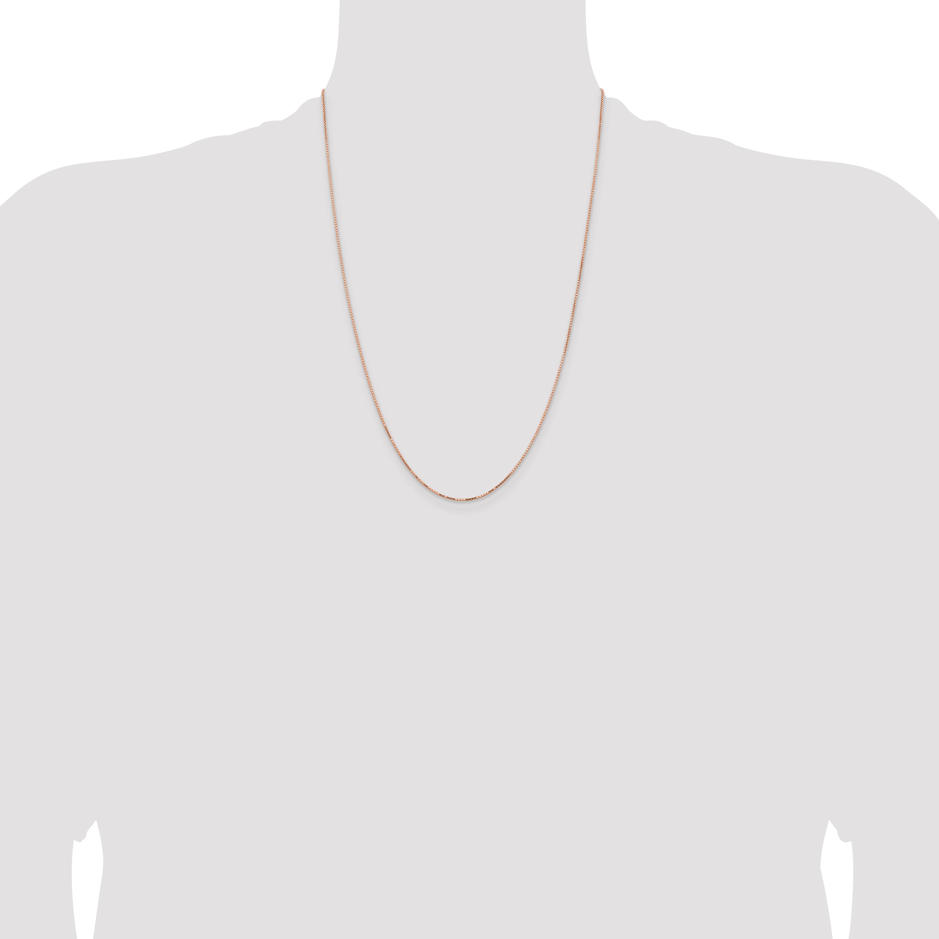 14k Rose Gold .95mm Box Chain