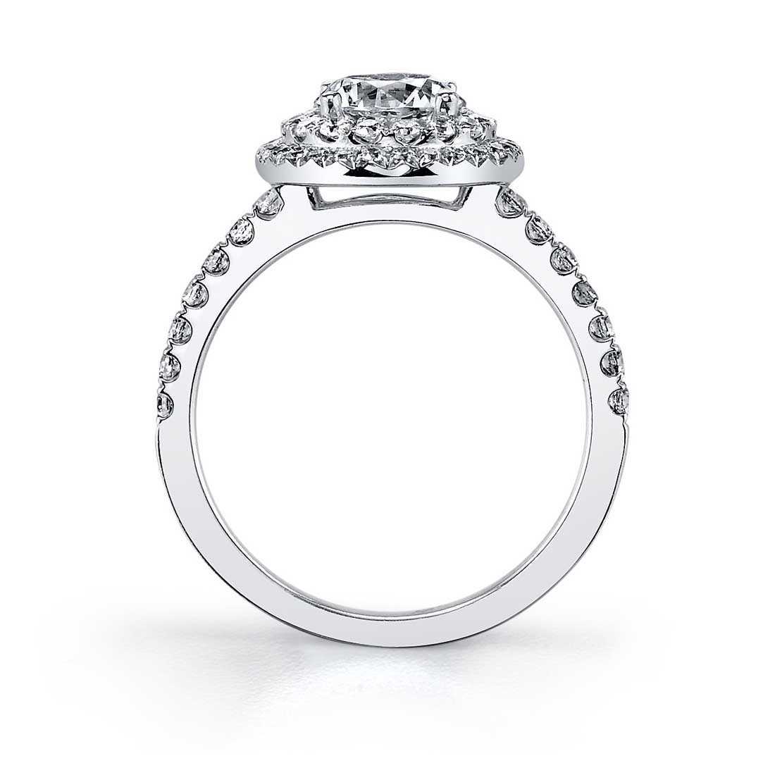 Claudia - Round Double Halo Engagement Ring
