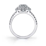 Claudia - Pear Cut Double Halo Engagement Ring