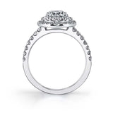 Claudia - Marquise Double Halo Engagement Ring