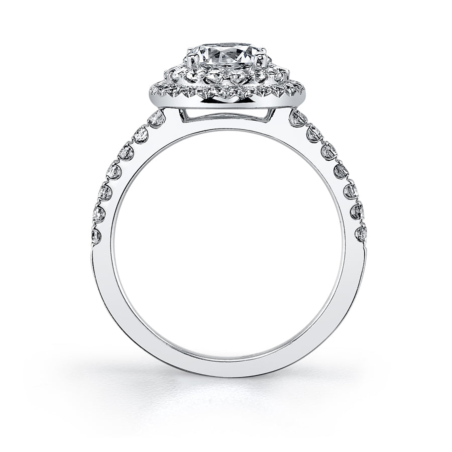 Claudia - Petite Double Halo Engagement Ring